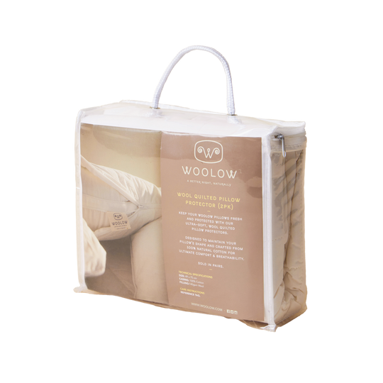 Wool Quilted Pillow Protector (2pk)